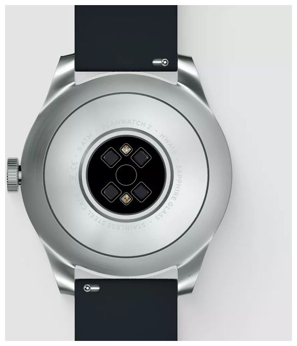 Hybrid 42 mm Smartwatch Rund 282 ppi  ScanWatch 2 (Edelstahl) 