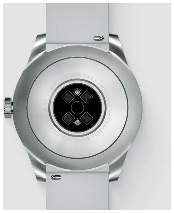 Hybrid 42 mm Smartwatch Rund 282 ppi  ScanWatch 2 (Edelstahl) 