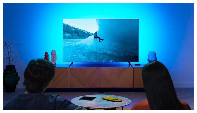 LED Set für intelligente Beleuchtung 3400 mm Multi Sync Box Starter-Kit – Umgebungslicht für 75–85 Zoll Fernseher 