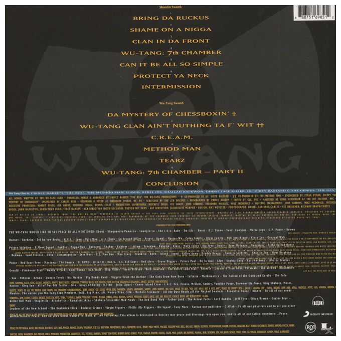 Wu-Tang Clan - Enter The Wu-Tang Clan (36 Chambers) 