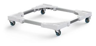  220768 Möbelroller + Untergestell Base Roll für Waschmaschine/Trockner (Weiß) 