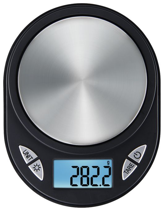 Elektronische Küchenwaage bis 0,5 kg Genauigkeit 0,1 g  095318 Jewel (Schwarz) 
