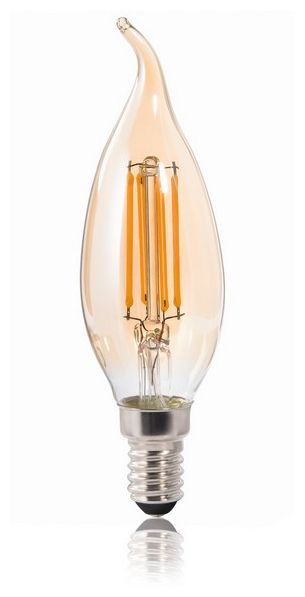 LED Lampe Kerze E14 EEK: F 400 lm Ultra-Warmweiß(2400K) entspricht 35 W 112841 