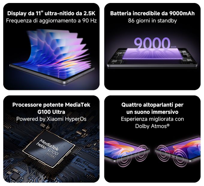 128 GB Tablet 27,9 cm (11 Zoll) 8 MP (Graphite Gray) Redmi Pad 2 