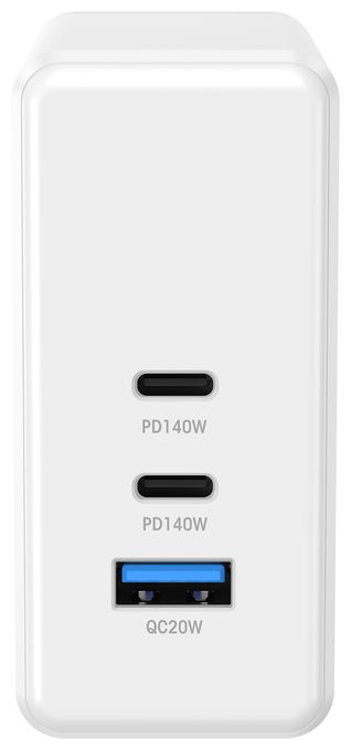 220356 Schnellladegerät max. 140W, 2xUSB-C, 1xUSB-A 