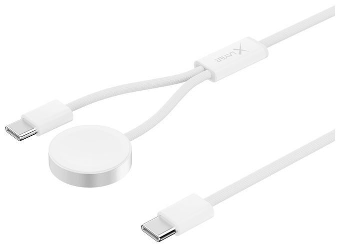 0,48 Gbit/s Stecker Rundkabel USB C auf bis 100 W 1,5 m  220380 (Weiß) 