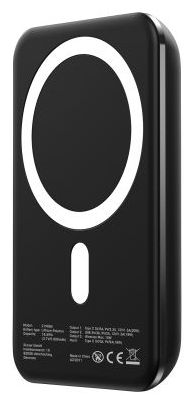 5000 mAh Powerbank USB Typ-C Kabelloses Laden  Magfix Pro (Schwarz) 