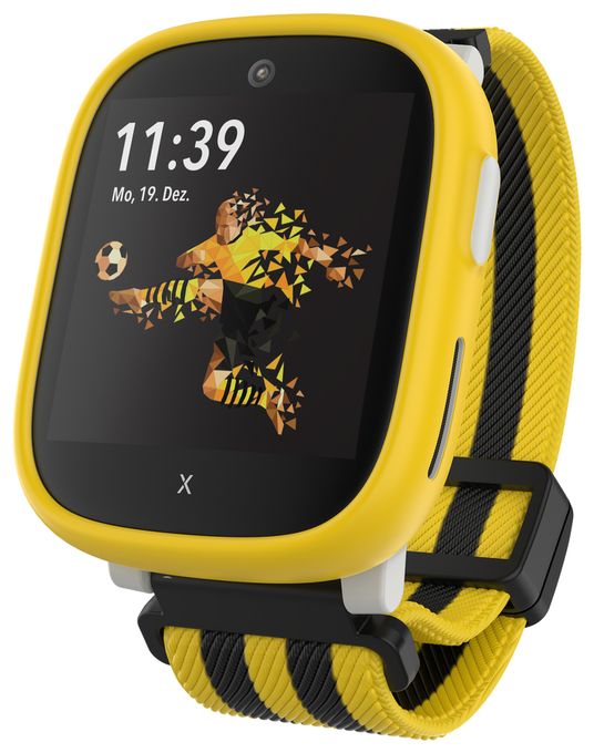 Digital Smartwatch Rechteckig IP68 72 h 4G  X6Play BVB-Edition (Gelb, Schwarz) 