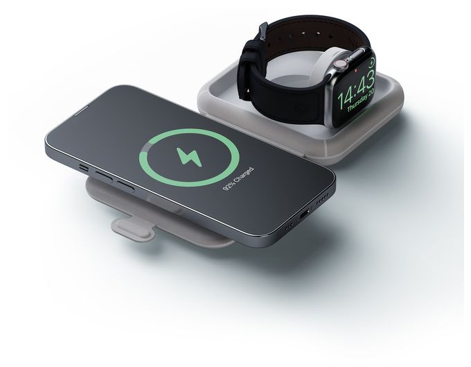Foldable Wireless Travel Charger 2in1 - 15W 