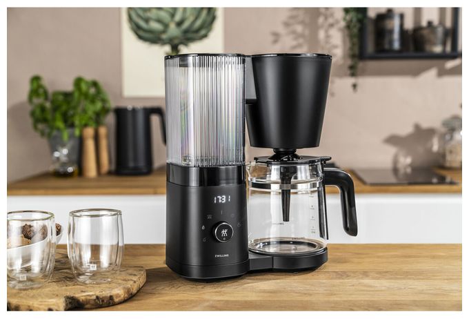 12 Tassen Filterkaffeemaschine 1,5 l  Enfinigy (Schwarz) 