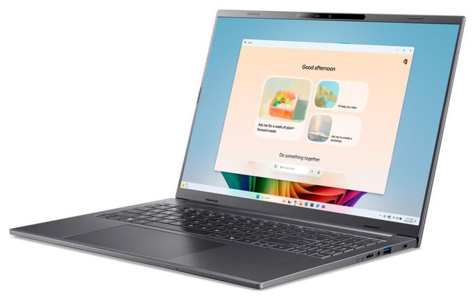 WUXGA Notebook 40,6 cm (16 Zoll) 1920 x 1200 Pixel 1 TB SSD Windows 11 Home Qualcomm Snapdragon max. 3 GHz  Aspire AI A16-11M-X4RP (Grau) 