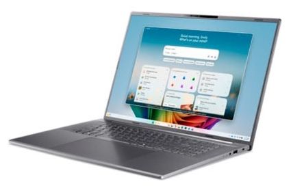 WUXGA Notebook 45,7 cm (18 Zoll) 1920 x 1200 Pixel 16 GB Ram 512 GB SSD Windows 11 Home Intel Core Ultra 9 max. 4,9 GHz  Aspire AI A18-I71M A18-I71M-96HU (Grau) 