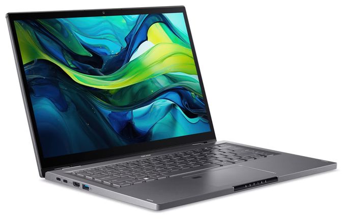 WUXGA Notebook 35,6 cm (14 Zoll) 1920 x 1200 Pixel 1 TB SSD Windows 11 Home Intel Core Ultra 7 max. 4,8 GHz  Aspire Spin ASP14-52MTN-75Q5 (Grau) 
