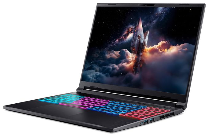 WQXGA Notebook 40,6 cm (16 Zoll) 2560 x 1600 Pixel 16 GB Ram 1 TB SSD Windows 11 Home Intel Core 7 max. 5,2 GHz NVIDIA GeForce RTX 5070  Nitro V ANV16S-71-77SA (Schwarz) 