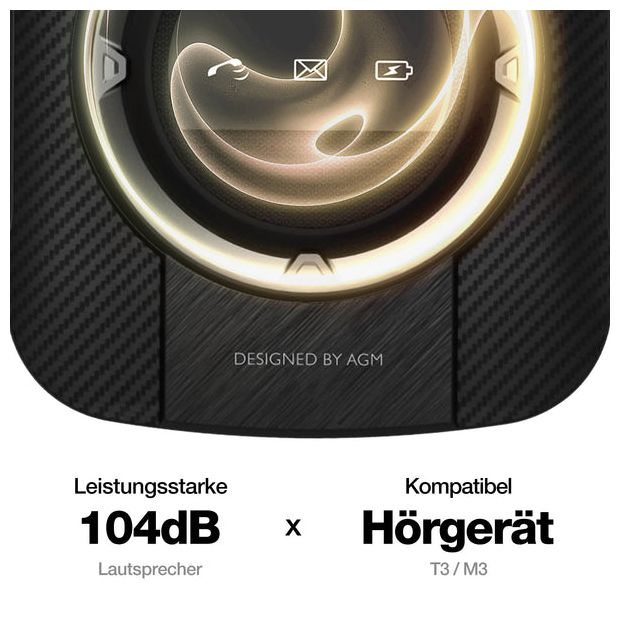 4G Smartphone 7,11 cm (2.8 Zoll) Dual Sim  M8 Flip (Schwarz) 