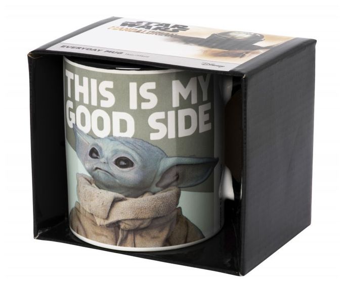 Becher (Weiß, Schwarz, Grün, Braun) Star Wars Baby Yoda Good Side 