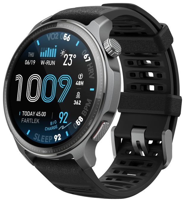 Digital 47 mm Smartwatch Rund 323 ppi  Balance 2 XT (Schwarz) 