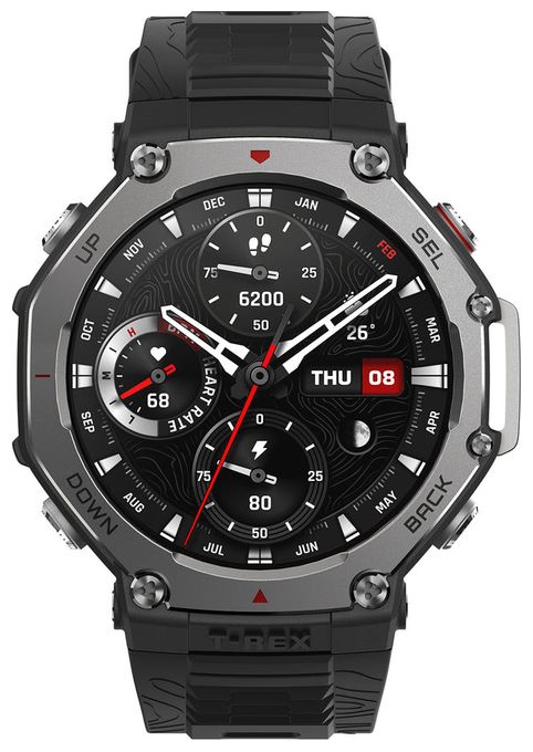 Digital 48.5 mm  Smartwatch Rund 326 ppi  T-Rex 3 (Schwarz) 
