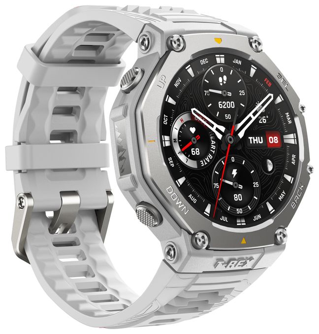 Digital Smartwatch Rund 648 h 322 ppi  T-Rex 3 (Edelstahl) 