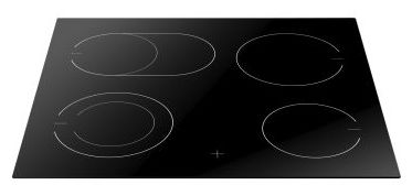 60 cm Glaskeramik Kochfeld/Herdplatte 4 Zone(n) EC742100C herdgebundenes 