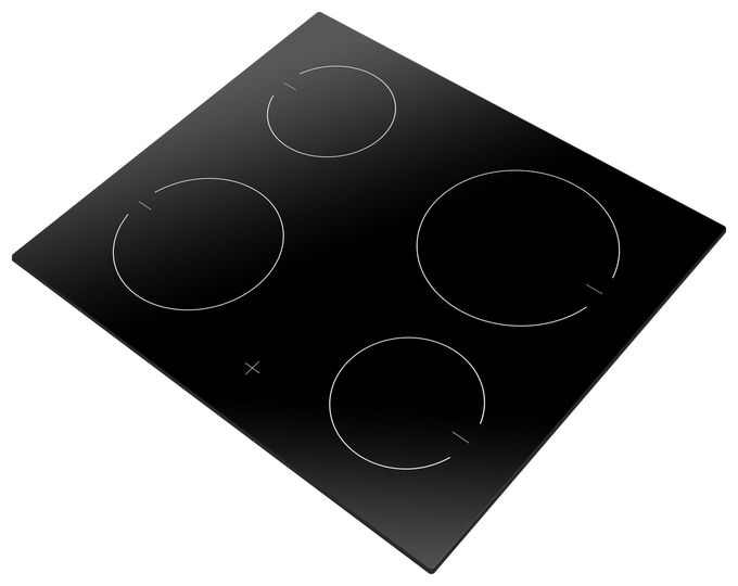 60 cm Glaskeramik Kochfeld/Herdplatte 4 Zone(n) EC744000C herdgebundenes 