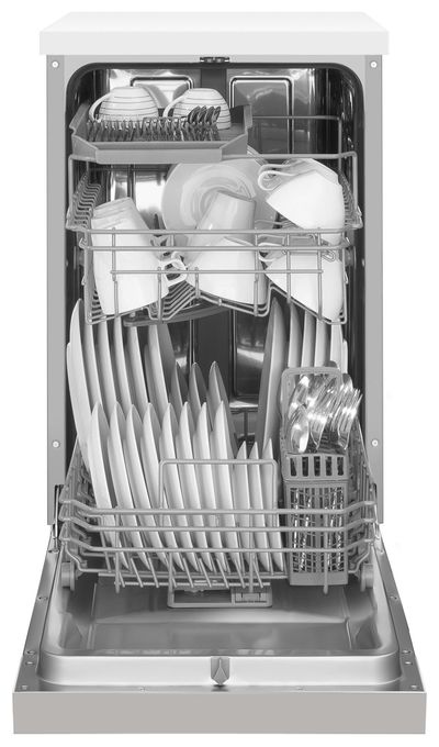 45 cm Geschirrspüler teilintegriert (ohne Front) Leise 10 Maßgedecke aquaStop Funktion EGSP560911E 