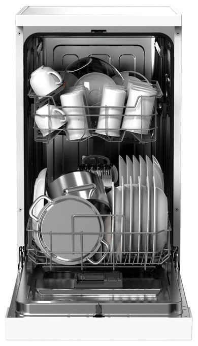 45 cm Geschirrspüler freistehend leise 11 Maßgedecke aquaStop Funktion (Weiß) GSP 539 460 