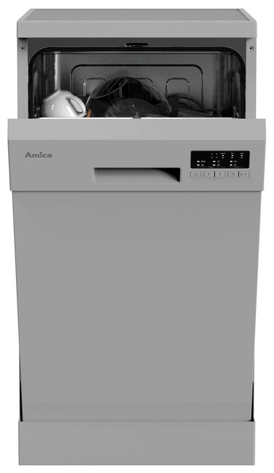 45 cm Geschirrspüler freistehend leise 11 Maßgedecke aquaStop Funktion (Silber) GSP 539 460 