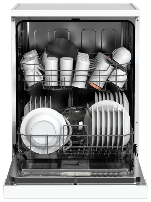 60 cm Geschirrspüler freistehend leise 13 Maßgedecke aquaStop Funktion Mini Active (Weiß) GSP 543 450 W 