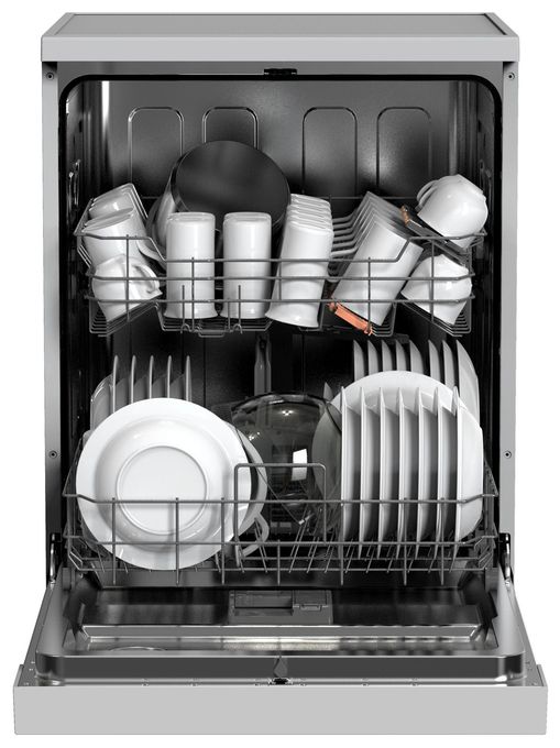 60 cm Geschirrspüler freistehend leise 13 Maßgedecke aquaStop Funktion Mini Active (Silber) GSP 543 460 SI 