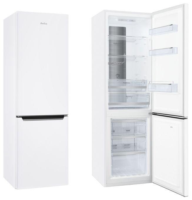 180 l / 70 l Kühl-Gefrierkombi freistehend NoFrost 140 kWh Jahr  KGCN388145W (Weiß) 