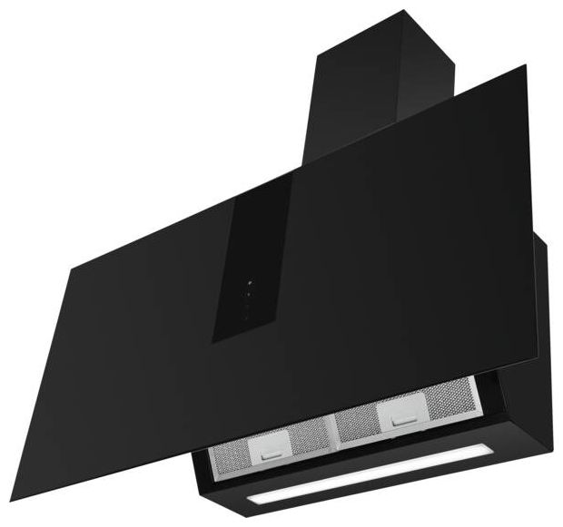 Abluft/Umluft Dunstabzugshaube/Esse Wand 60 cm (Schwarz) KHF666600S 