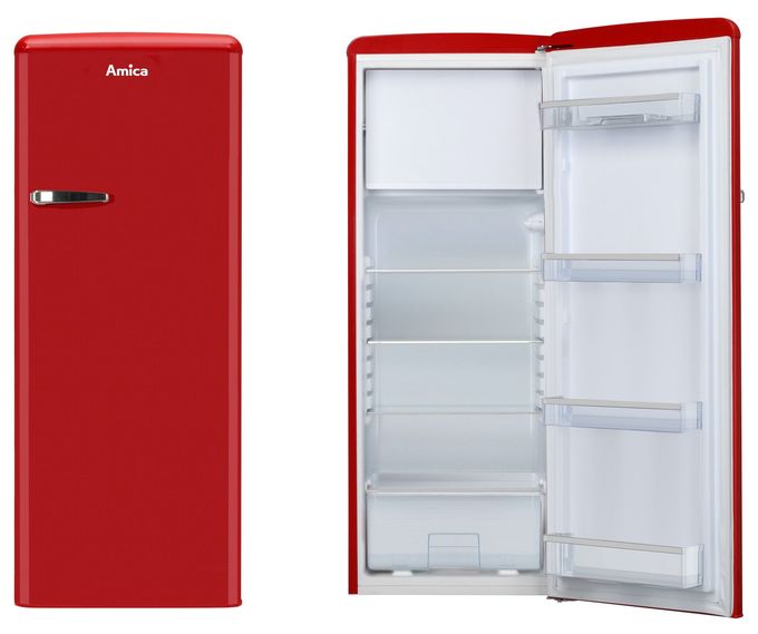 218 l / 194 l Kühlschrank freistehend EEK: E 157 kWh Jahr  KSR364150R (Rot) 