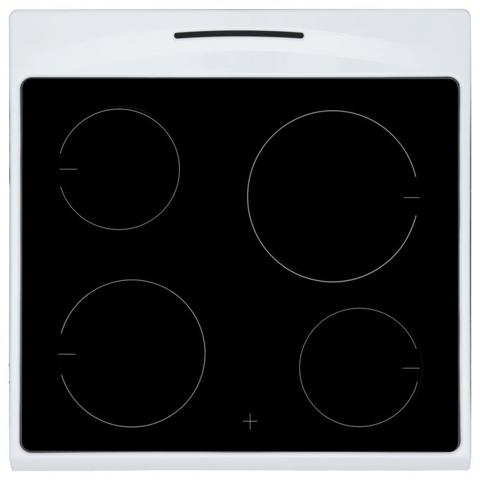 Elektro normal 9 Beheizungsarten mit Glaskeramik Kochfeld SHC913011W 