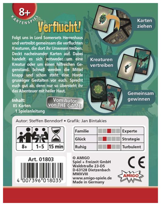Kartenspiel bis zu 5 Spielern ab 8 Jahr(e) 01803 Verflucht! 
