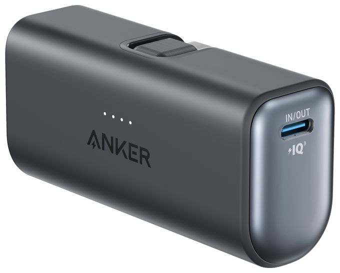 5000 mAh Powerbank USB Typ-C  Nano (Schwarz) 