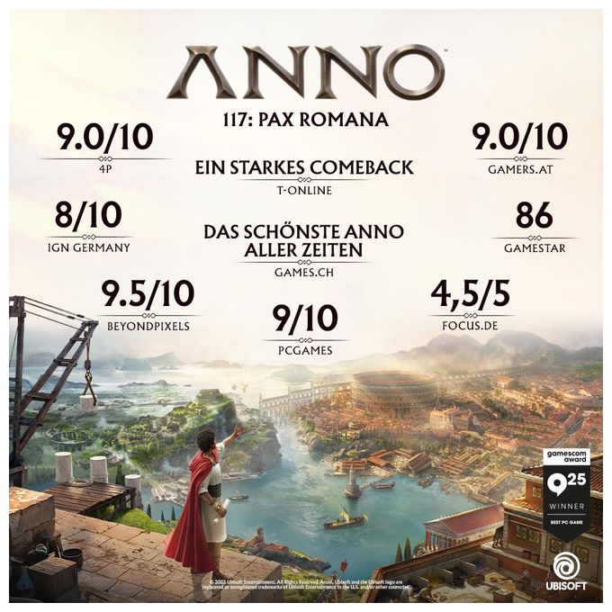 Anno 117: Pax Romana - Standard Edition (PlayStation 5) 