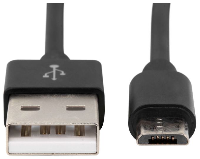 0,48 Gbit/s Stecker USB A auf Micro-USB B 0,2 m  1700-0077 (Schwarz) 