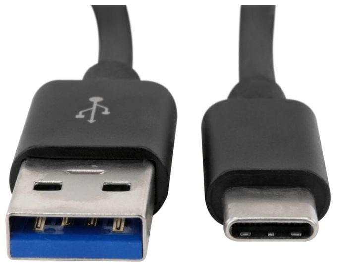 5 Gbit/s Stecker USB A auf USB C 2 m  1700-0081 (Schwarz) 