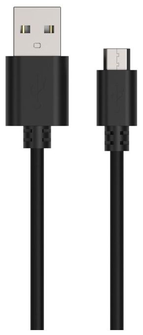 0,48 Gbit/s Stecker Rundkabel USB A auf Micro-USB B 1 m  1700-0129 (Schwarz) 