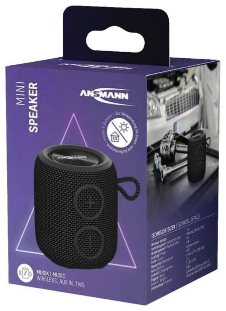 6 W IPX7 Laufzeit bis 4 h  Soundbox BTS-Mini (Schwarz) 
