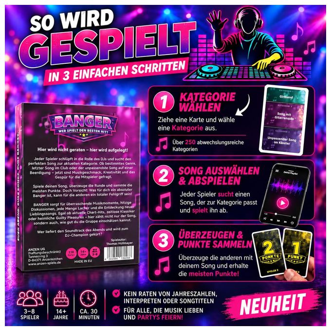 bis zu 8 Spielern ab 14 Jahr(e) Banger 