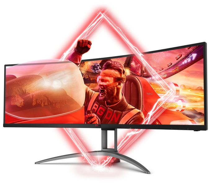 Quad HD Monitor 124 cm (48.5 Zoll) 32:9 4 ms 400 cd/m²  AG493UCX2 (Schwarz) 