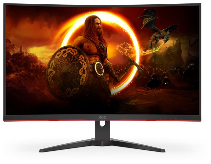 Full HD Monitor 80 cm (31.5 Zoll) 16:9 4 ms 300 cd/m²  C32G2ZE/BK (Schwarz, Rot) 