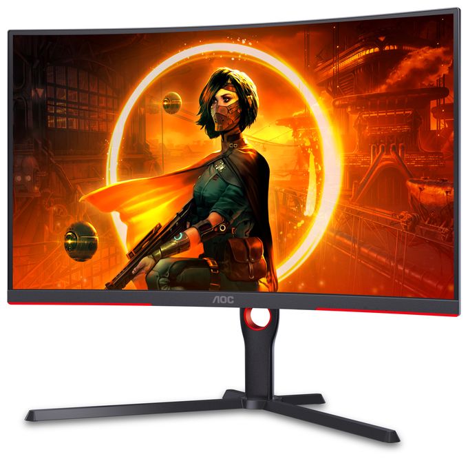 Quad HD Monitor 80 cm (31.5 Zoll) 16:9 4 ms 300 cd/m²  CQ32G3SU/BK (Schwarz, Rot) 