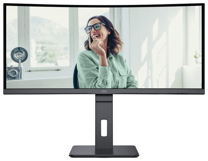 Quad HD Monitor 86,4 cm (34 Zoll) 21:9 4 ms 300 cd/m²  CU34P3CV (Schwarz) 