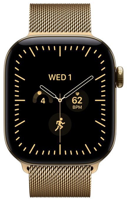 42 mm Milanaise Armband Brillantgold 