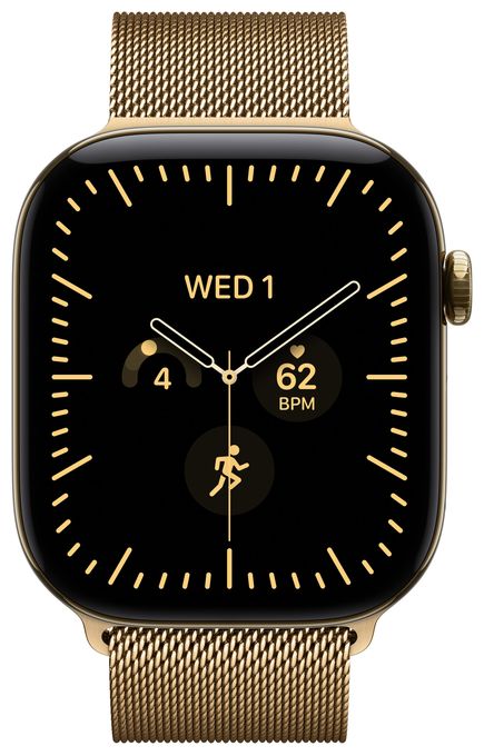 46 mm Milanaise Armband Brillantgold - S/M 