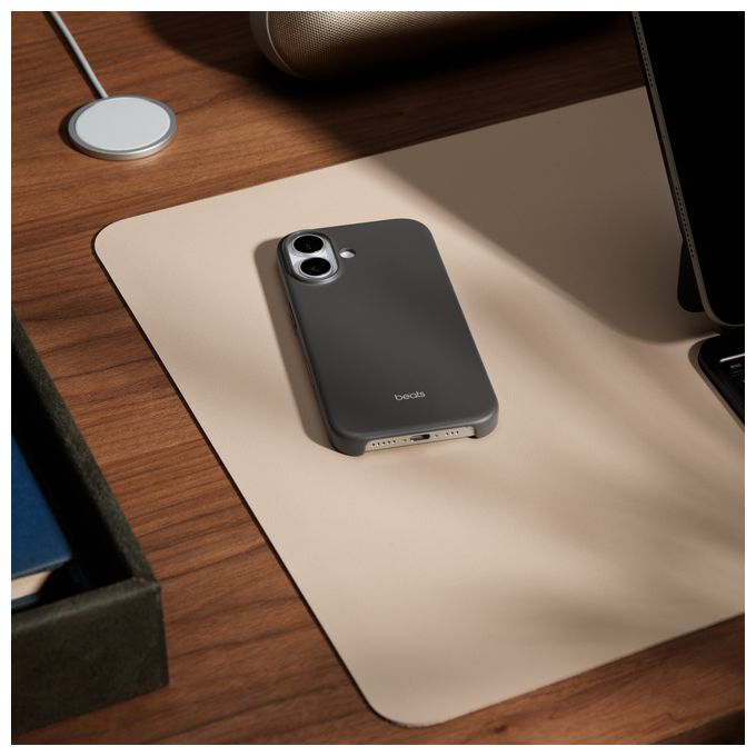 Cover für Apple iPhone 17  Beats Case mit MagSafe (Granit, Grau) 