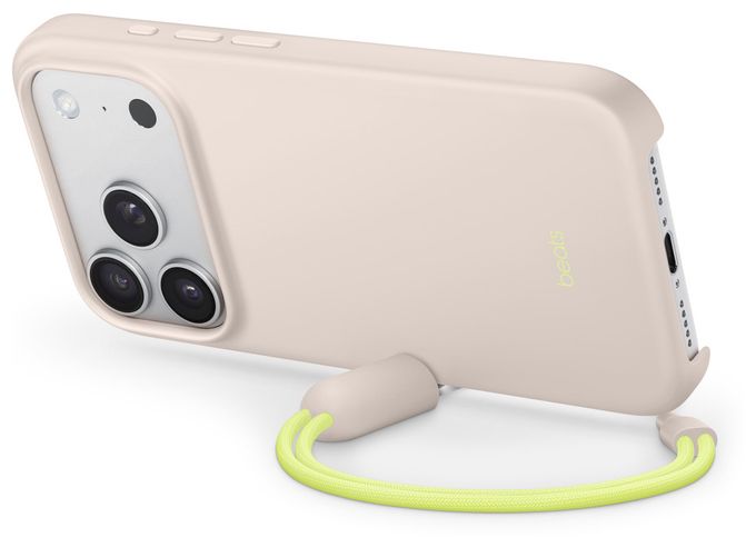 Cover für Apple iPhone 17 Pro  Beats Kickstand Case mit MagSafe (Limette, Steinfarbe) 